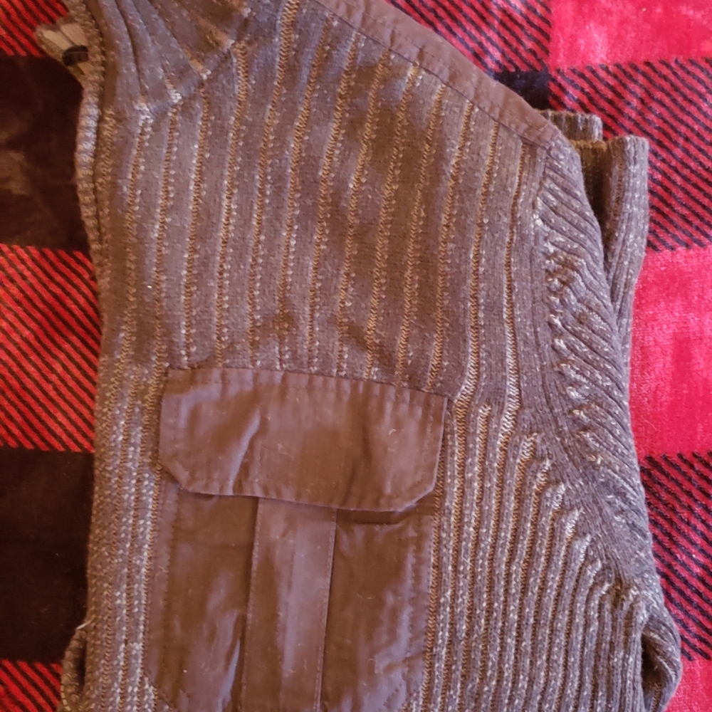 Calvin Klein double pocket zippered sweater